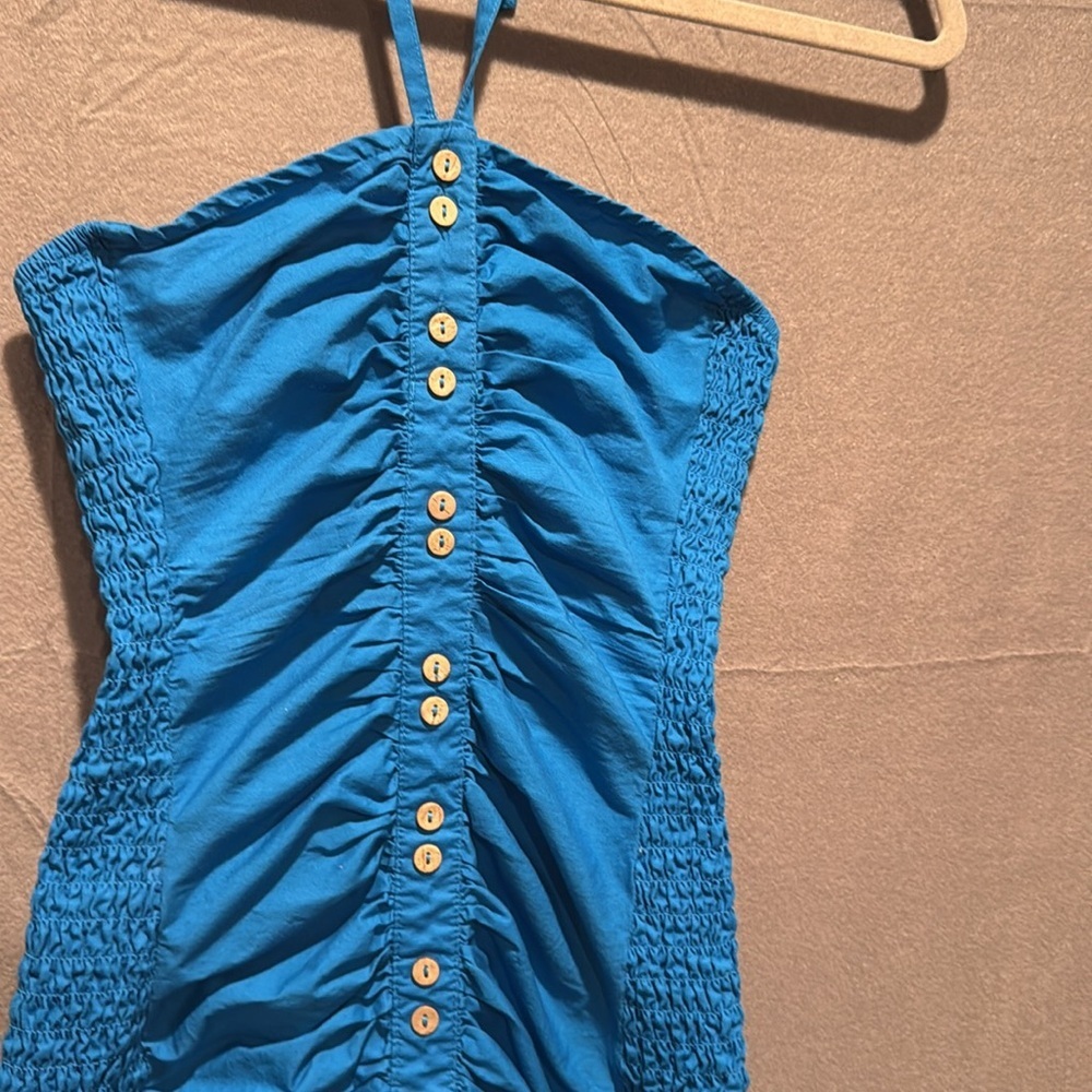 Free People Blue Mini Dress - Picture 4 of 7